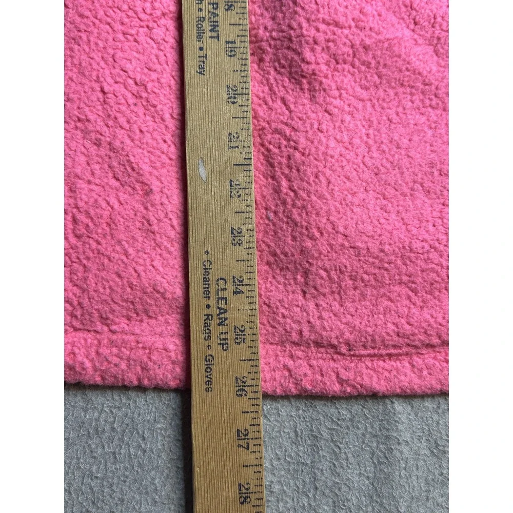 The North Face Jacket Girls XL 18 Pink Fuzzy Fleece Full‎ Zip Pockets Outdoor
